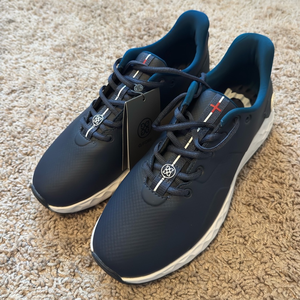 Mens MG4+ Golf Shoes. G/Fore. Size 9.5. Navy. New with tags. Spikeless.